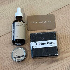 XeBA Botanica  (2 Full Sets) – Every Wear Oil, Pine Bark Soap & Lip Balm SET